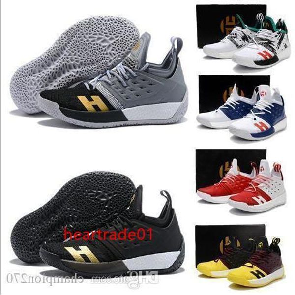 

new 2019 james harden vol.2 basketball shoes mens harden 2 gold/championship mvp finals training sneaker sports running shoes size 40-46