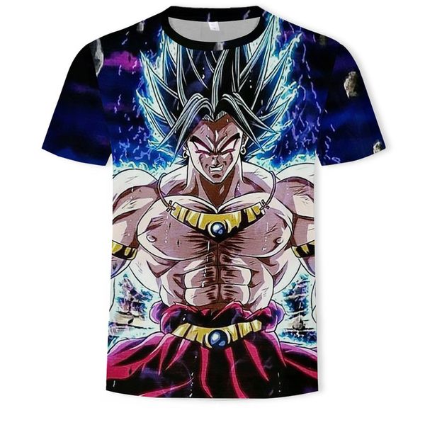 

mens designer casual dragon ball 3d printing short sleevegmpc, White;black