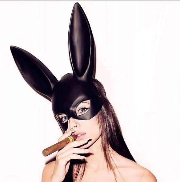 

2019 wholesales explosion halloween bunny girl mask christmas mask bar ktv nightclub halloween masquerade bunny ear mask