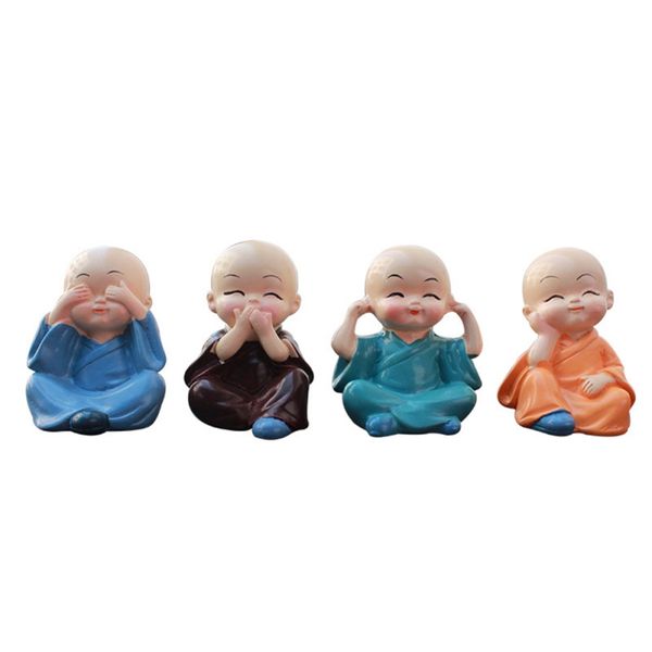 

small monk car decoration lovely doll ornaments car accessories resin office table decoration