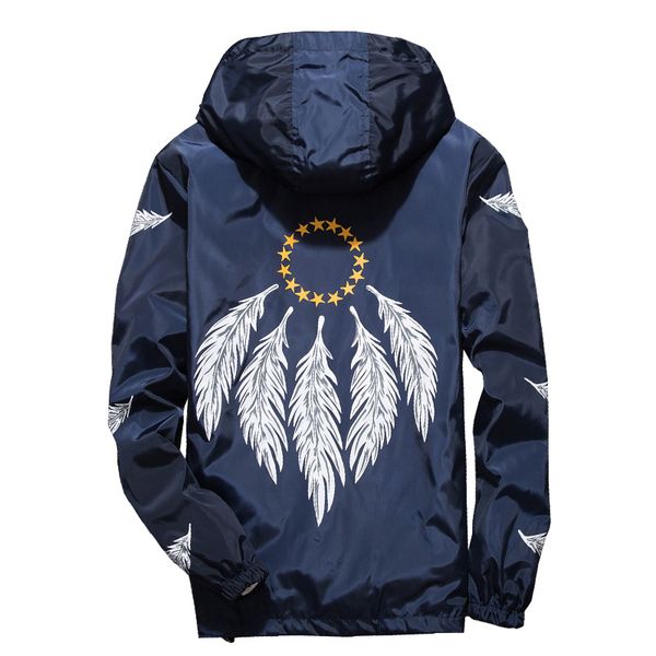 

feather windjacket windbreakers summer thin lightweight jackets asian size m-7xl men's jackets and coats hoodies 2019 new sa-8, Black;brown