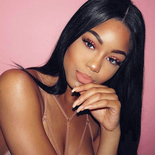 

brazilian straight 13*6 lace front human hair wigs remy full lace human hair wigs for black women 8-24