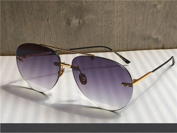 

new fashion designer sunglasses 0179 frameless pilots frame weave modeling sunglasses wholesale protection eyewear, White;black
