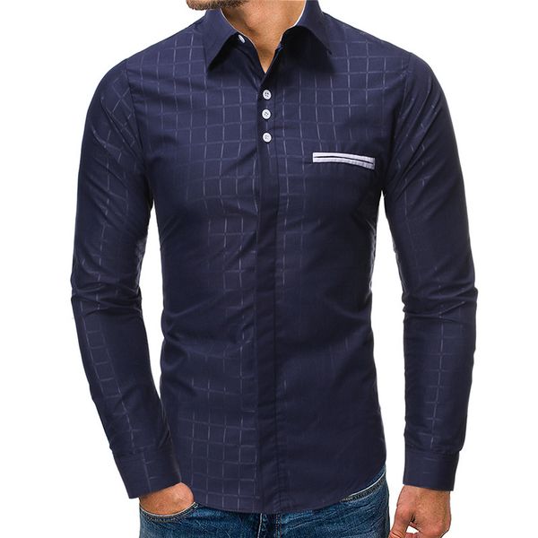 

brief print mens dress shirts turn down collar long sleeve shirts designer solid plus size clothing, White;black