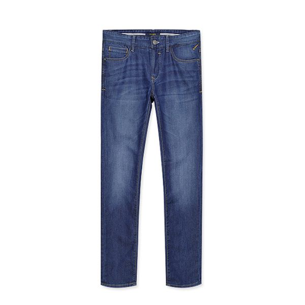 

2019 fashion designer men's casual stretch skinny jeans trousers tight pants solid color jeans plus size 2xs-6xl, Blue