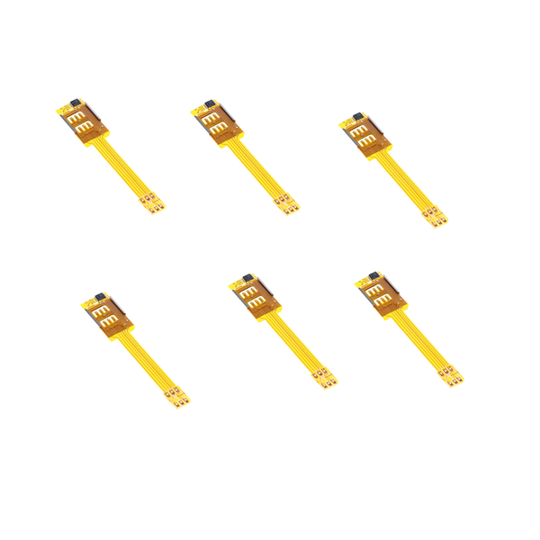 

6 pieces dual sim card adapter converter smartphone sim card adapter for iphone 6/5