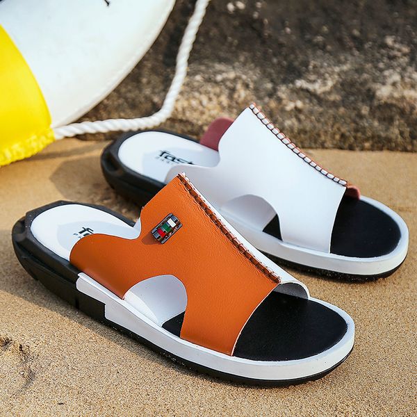 Mens Summer Fashion Sandals Outdoor Hiking Beach Slippers Flip Flop Slip on Flat