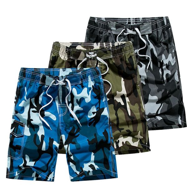 

2020 summer men loose beach shorts quick-dry casual swimming trunks water sports drawstring swimwear plus size beachwear male
