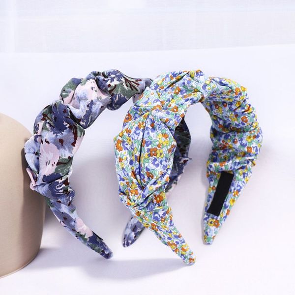 

sweet chiffon pleated womens hair hoop pastoral daisy lavender floral bandana q0ke, Slivery;white