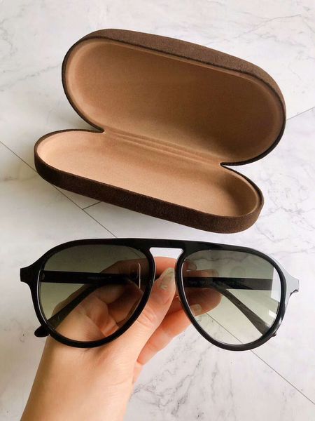 

pilot sunglasses / glasses black men smoke lenses de 756 sol gafas tony box with sunglasses glkef, Slivery;brown