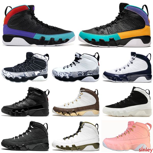 

2019 designer 9 9s basketball shoes men women dream it do it black white bred space jam sports sneakers mens trainers size 36-47