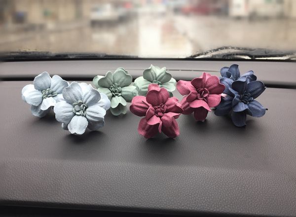 

new rose flower car perfume outlet clip car air freshener creative interior jewelry aroma control accessories xcz585