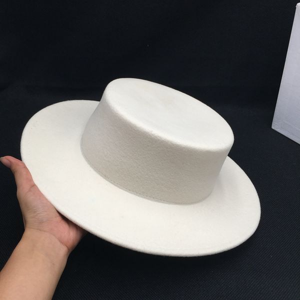 

the new star with white hat fashion elegant female cute cloth joker small wide-brim hats ins, Blue;gray