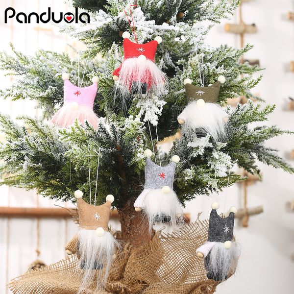 

new year noel christmas angel girl boy ski plush dolls christmas tree ornament pendant party decoration for home