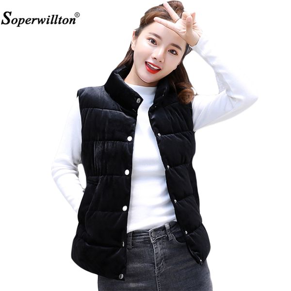 

women's sleeveless jacket new 2018 autumn winter women pleuche soft warm waistcoat plus size 3xl black coat female fashion c03, Black;white