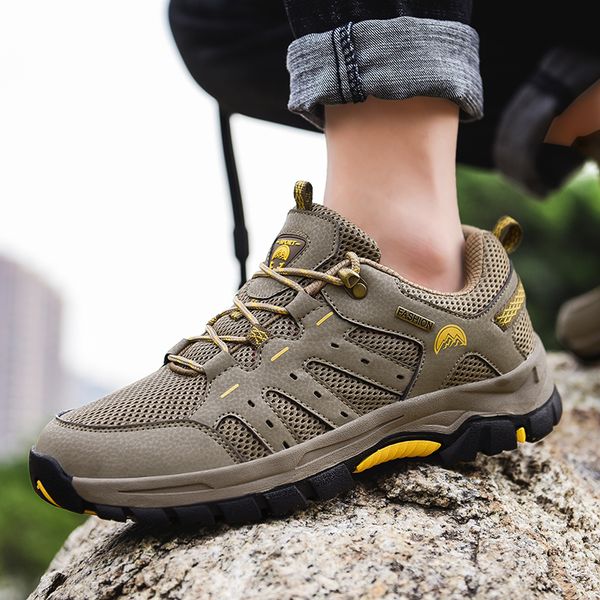 

new mens hiking boots tactical shoes breathable outdoor shoes men non-slip hiking men mountain