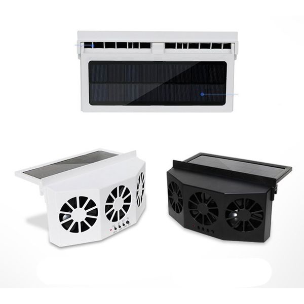 

4w universal solar electrico auto exhaust fan cooler window ventilation fans air vent conditioner ventilator car radiator