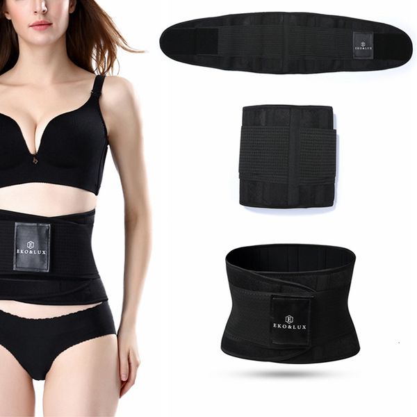 

waist support belt back waist trimmer belt gym train protector weight loss sports muscle compression body shaper, Black;gray