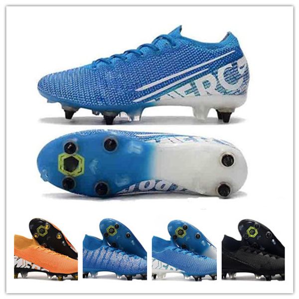 

designer 2019 mens soccer cleats mercurial superfly 7 elite sg-pro ac taquets cr7 mercurial chuteiras de futebol football boots