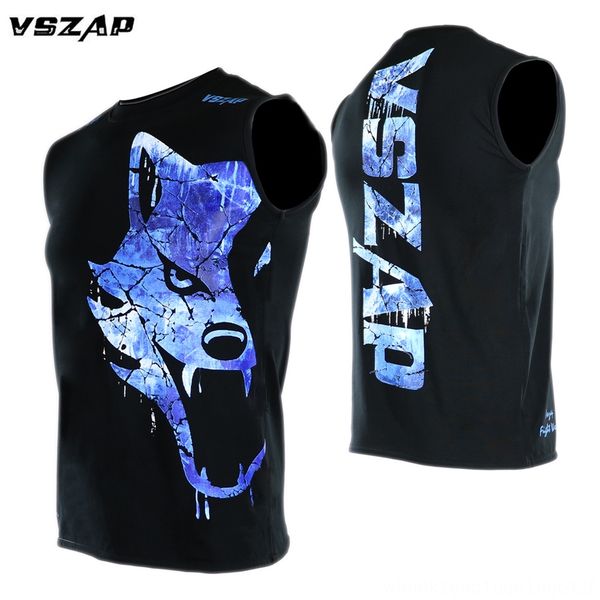 

vszap лед и пламень бокс mma бокс wear спортивный открытый одежда t gym tee shirt борьба борьба единоборства фитнес обучение муай th, Black;red