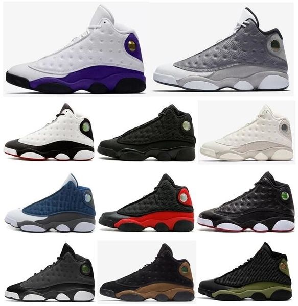 

designer shoes 13s lakers rivals atmosphere grey phantom black new men women sport shoes flint bred olive sneakers