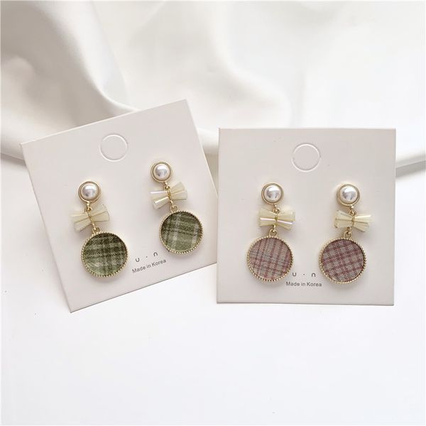 

2020 new fashion women's earrings heart shape imitation pearl geometry lovely earrings for women cute girl party jewelry gifts, Silver