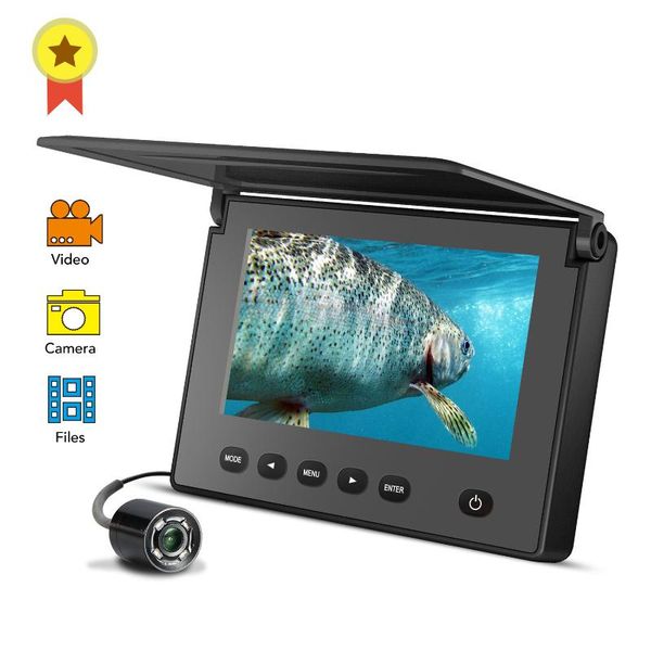 

lucky portable underwater fishing&inspection camera night vision camera 4.3 inch waterproof ip68 20m cable for ice/sea