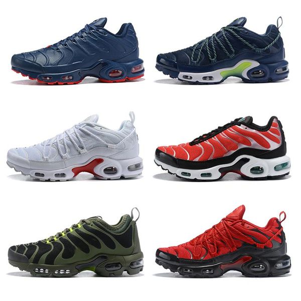 

2018 2019 new men designer outdoor shoes sneakers ultra tns plus chaussures tn SE white black red blue cheap airlis sale