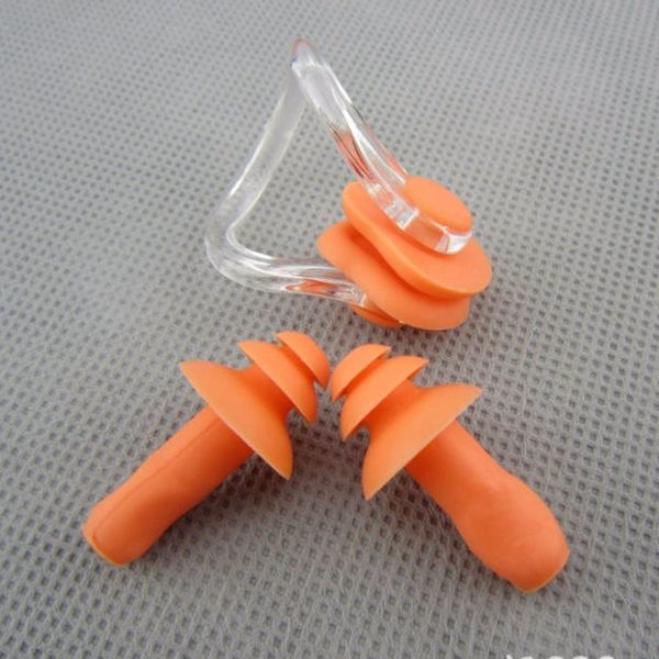 

5set eluanshi soft silicone nasal splint nose clip waterproof earplug ear plug oreille for china swimming pool