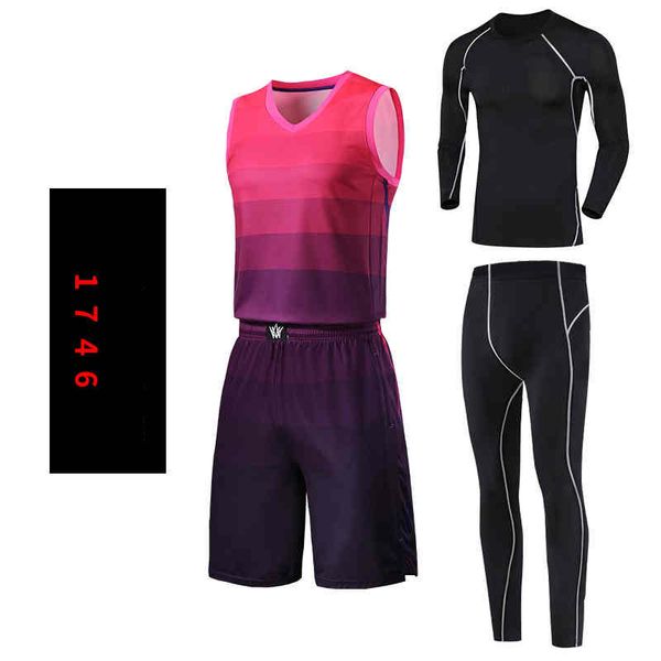 

2020 new custom basketball jersey mens embroidery logos 100% stitched basketball sets 087, Black;red