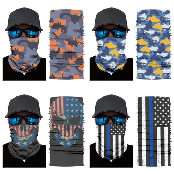 

outdoor cycling running hiking magic fashion headband sport turbans cycling skull scarf scarves literary skull bandanas gym sport hairban#53, Blue;black