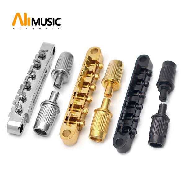 

T-O-Matic Гитарный мост TOM для LP SG Электрогитара Черное золото Хром