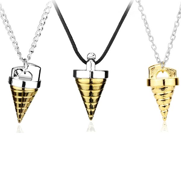 

breakthrough necklace tengen a the gurren lagann conical bronze pendants with rope necklaces choker, Silver