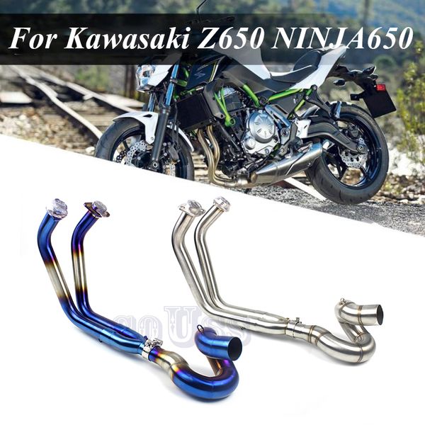

for ninja650 z650 2017 2018 motorcycle exhaust escape moto 51mm full system muffler header front pipe z 650 ninja 650