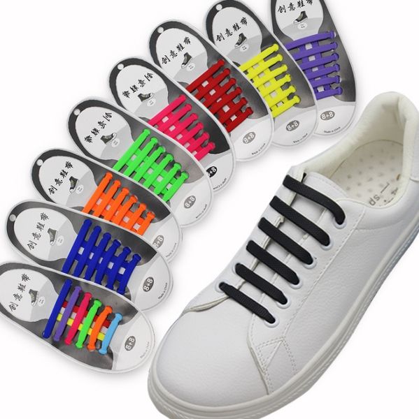 

2019 new joker ela tic ilicone lazy hoelace fa hion creative ela tic unlatched hoelace random color