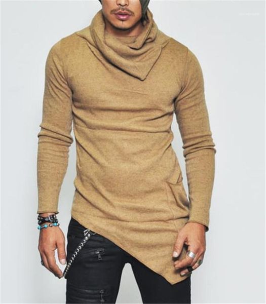 

длинные рукава тощий mens tops сплошной цвет вскользь mens промоакции осень кучи воротник мужские футболки дизайнера, White;black