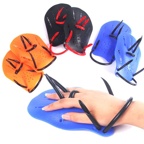 

professional swimming paddles training silicone hand gloves padel fins flippers for adults kids swim gear 19ing
