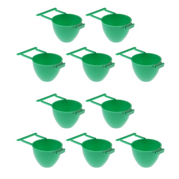 

10 pcs bird quail automatic small pet food container feeder feeding cups