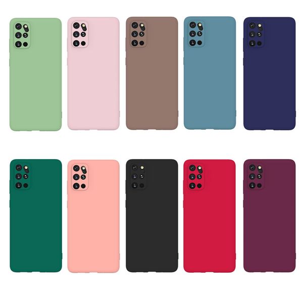 

slim soft tpu case for samsung s20 plus s20 ultra s20 a91 a81 a71 a51 a41 a21 matte ultra thin plain luxury gel colorful phone cover coque