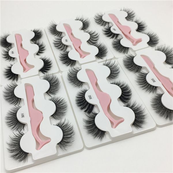 

iflovedekd three pairs of thick multilayer mink lash eyelash