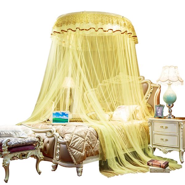 

home adults hung dome mosquito net large space mosqutio net double bed circular mosquito curtain bed tent mesh summer folding