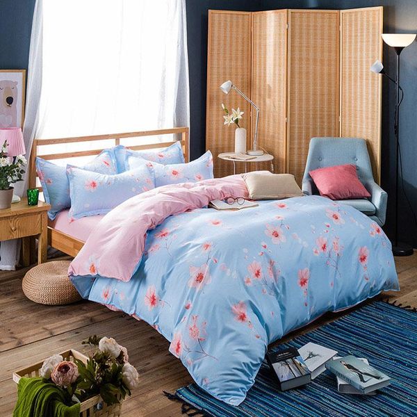 

38 4pcs girl boy kid bed cover set duvet cover child bed sheets and pillowcases comforter bedding set 2tj-61023