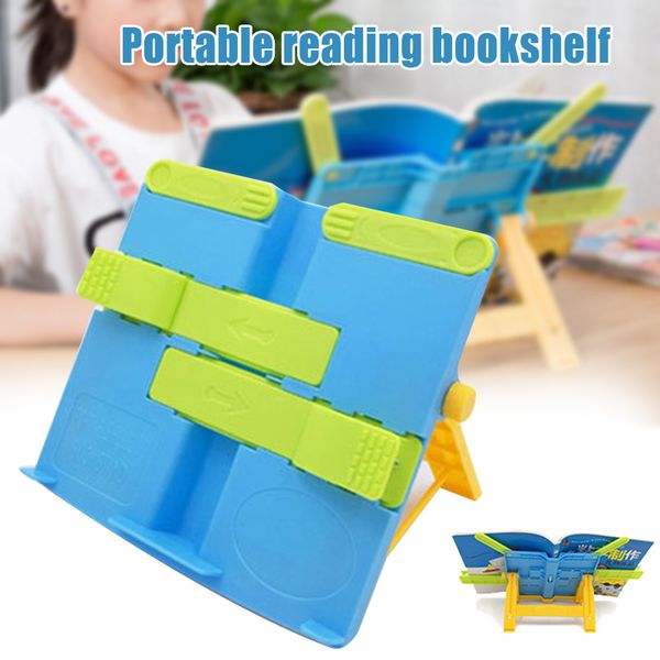 

adjustable anti-myopia bookends portable reading rack shelf for children stationery student ac889, Black;red