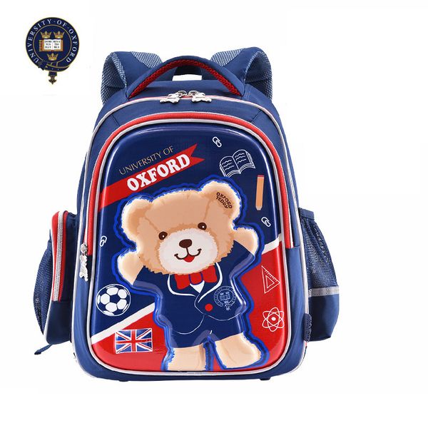 

university of oxford children/kids orthopedic books backpack elementary school bag portfolio rucksack for boys girls grade 1-3