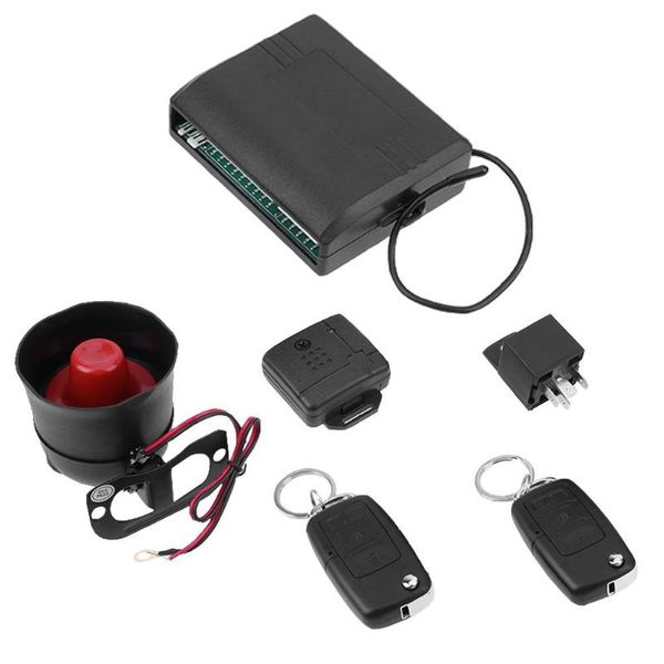 

universal car alarm system with flip key remote control central door lock
