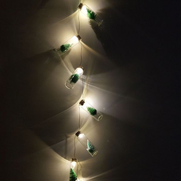 

copper wire led string lights christmas tree wishing bottle string lights christmas pendants ornaments outdoor/indoor decor