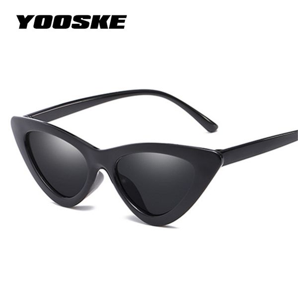 

yoosk retro cat eye sunglasses women fashion brand sun glasses for women vintage small caeyes sunglass lady glasses, White;black