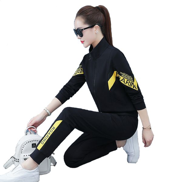 

мода костюмы женщин 2 шт наборы 20a127 весна осень новое прибытие женские sweatsuits с длинным рукавом fancy пальто с полной zipper + длинны, Gray