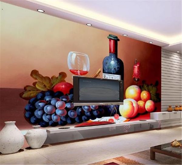 

custom mural 3d wallpaper hd fruit still life oil painting living room bedroom background wall decoration mural wallpaper