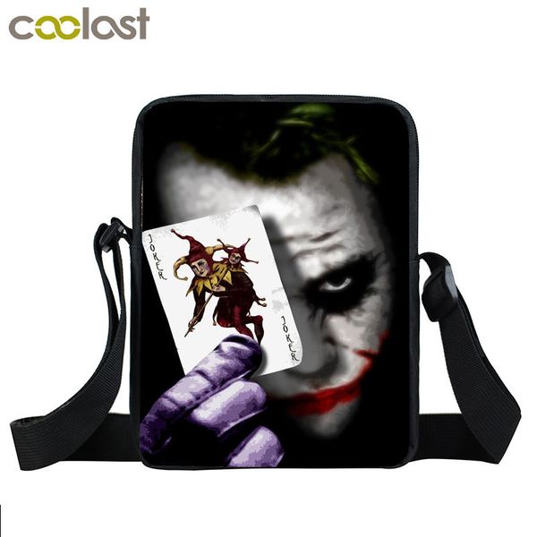 

joker crossbody bags for men fantastic skull messenger bag sacoche homme 3d kids school bag portable women handtas shoulder